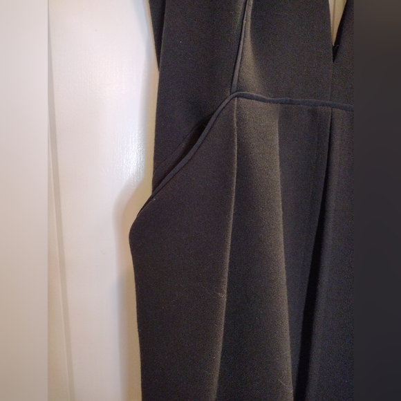 FREE PEOPLE Romper Troublemaker Plunge w/ Pockets! Black 6 - Picture 8 of 14